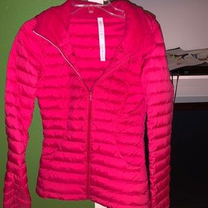 pink lululemon hooded jacket
